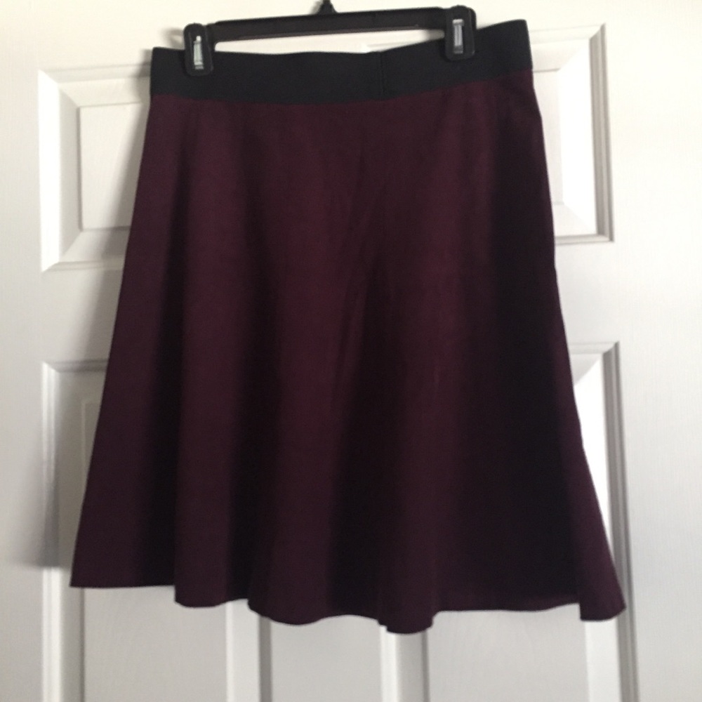 Faux suede purple skirt
